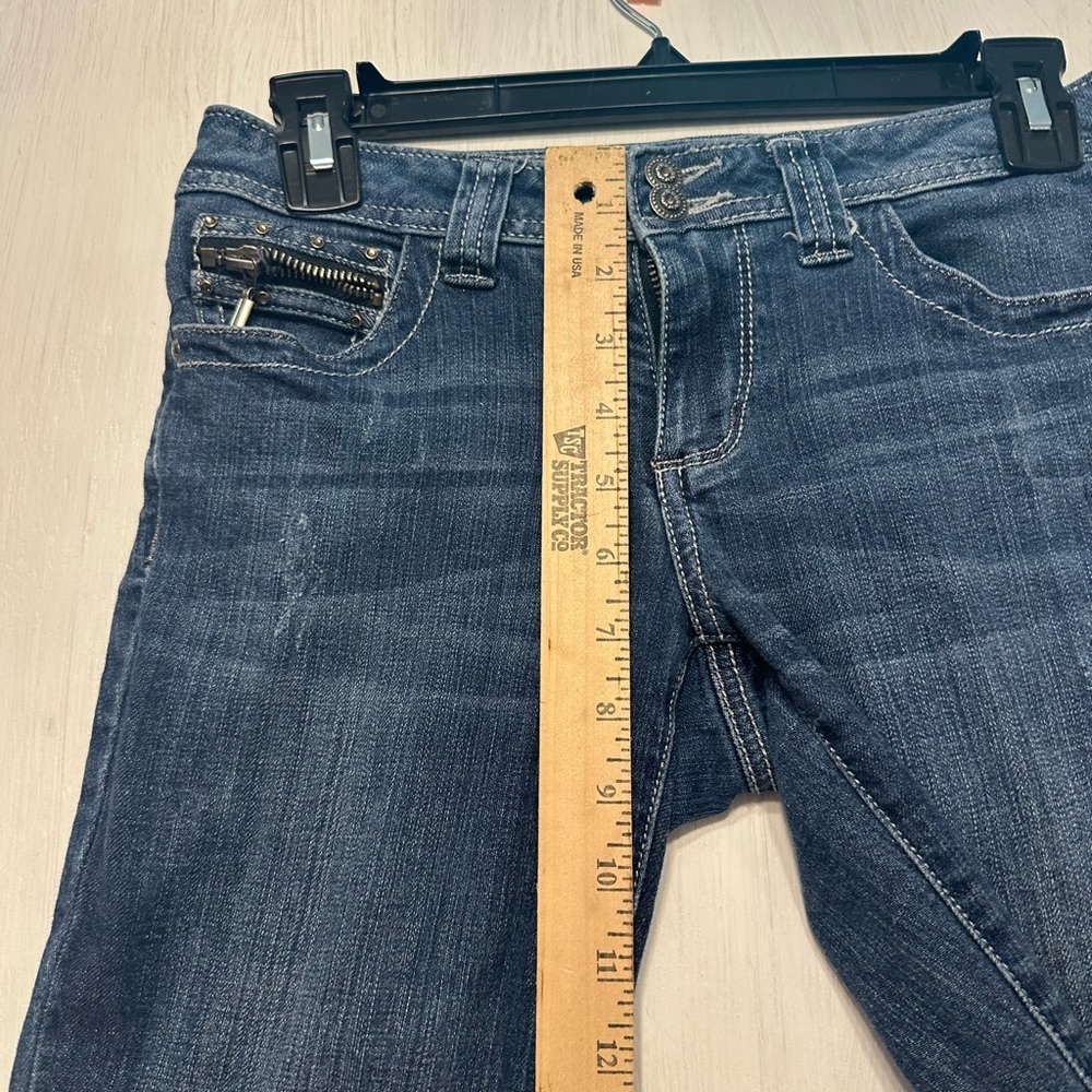 Cache Bootcut Jeans Size 2 Dark Wash Embellished … - image 4